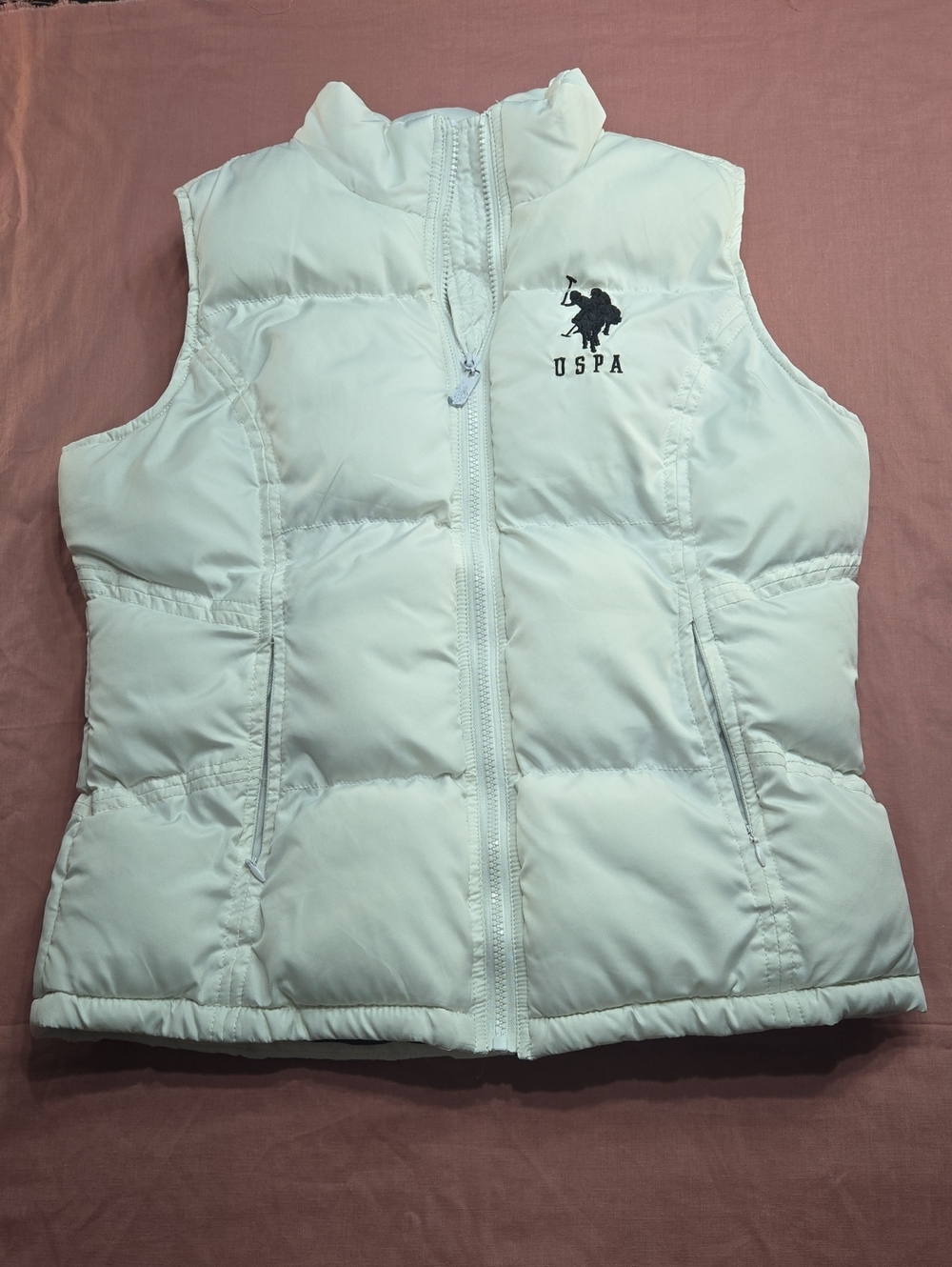 USPA Stark White Puffer Vest